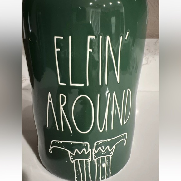 Rae Dunn ELFIN AROUND Milk Jug Vase - Picture 3 of 3